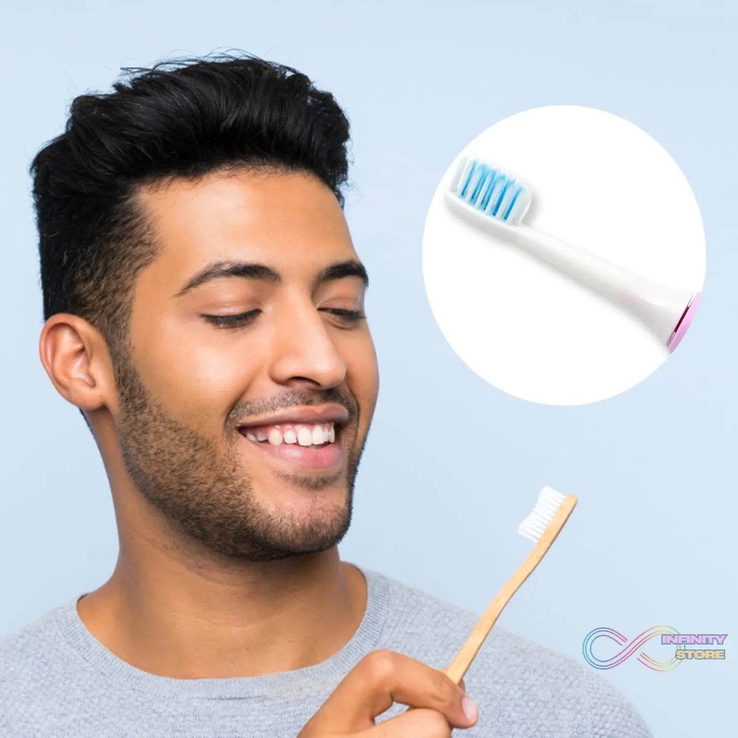 Electric Toothbrush Battery Operate For Home & Travelling Use - infinityexculsivestore.com