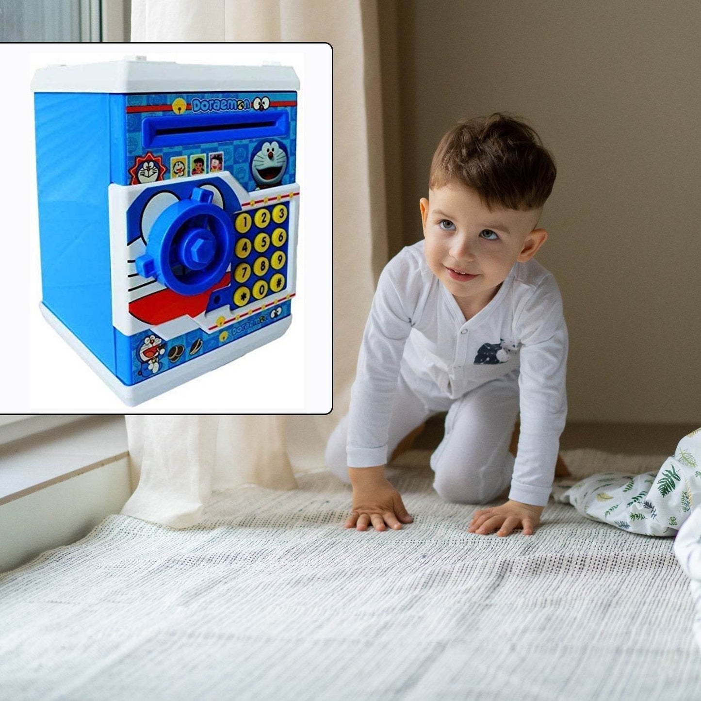 Electronic Piggy Bank ATM with Password for Kids Savings - infinityexculsivestore.com