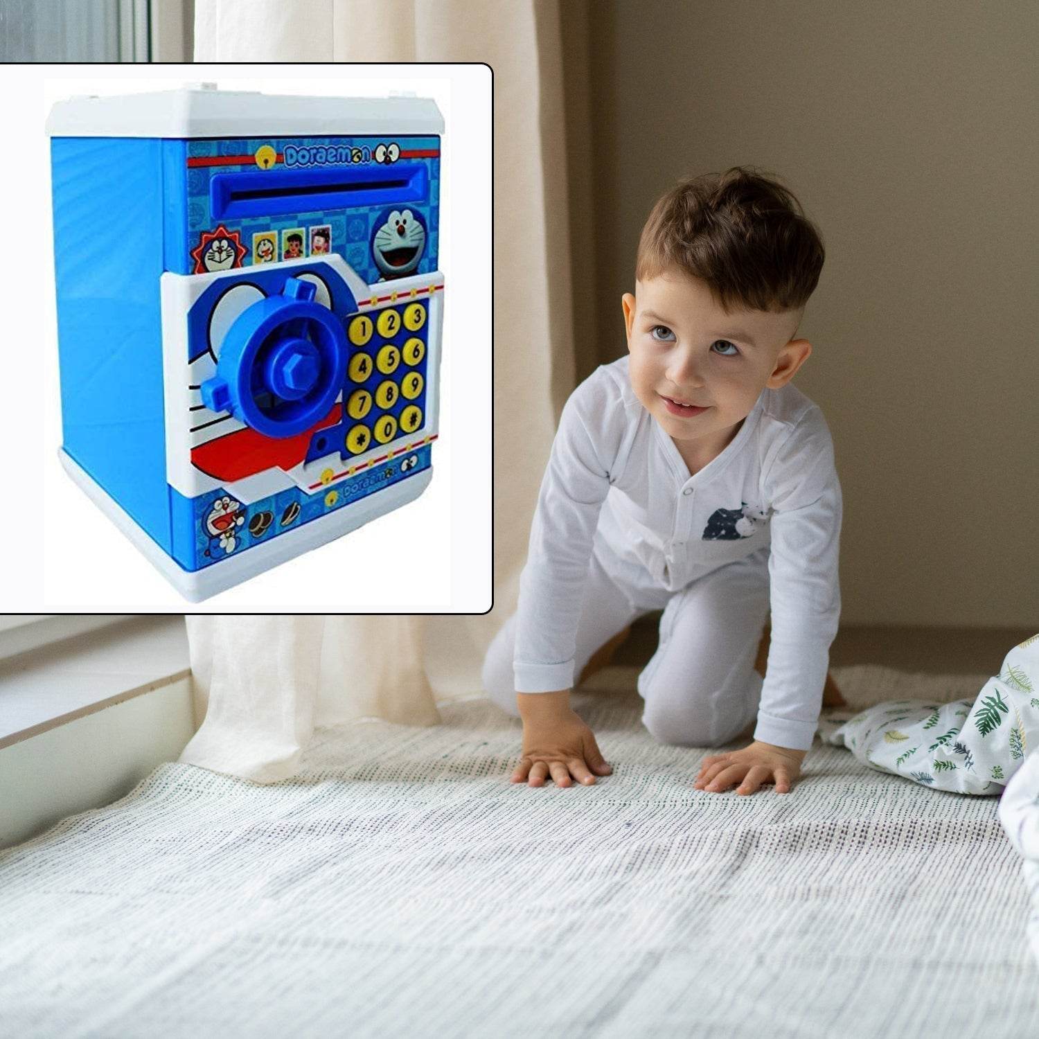 Electronic Piggy Bank ATM with Password for Kids Savings - infinityexculsivestore.com