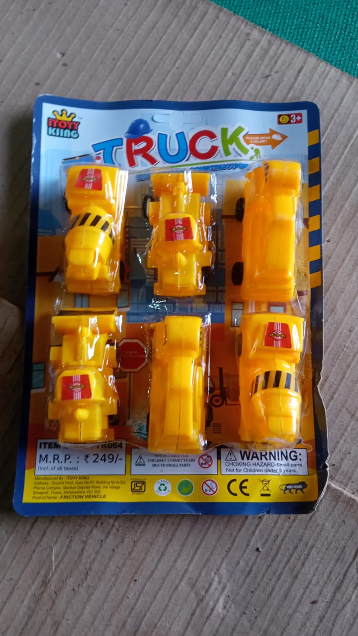 Vehicle Car Engineering Automobile Construction Car Toys Set for Children Kids Crane Excavator Road Roller Forklift Mixer Truck Transporter Truck Machine Construction Toys (6 Pcs Set) - infinityexculsivestore.com
