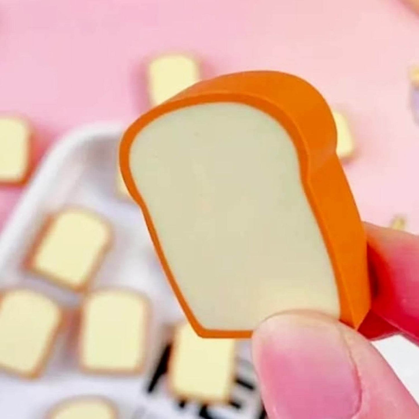 3D Toast Bread Shape Eraser for Kids, Cartoons Erasers Toast Bread Erasers Bread Shaped Eraser for Students, Gift, Cute Fun Food Erasers for School Classroom, Stationery for Boys & Girls (4 Pcs Set) - infinityexculsivestore.com