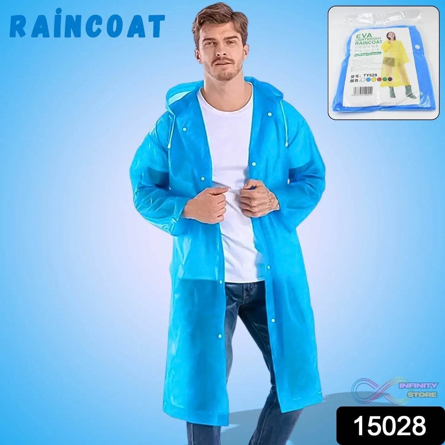 Eva Portable Rain Coat, Waterproof Raincoat (1pc) - infinityexculsivestore.com