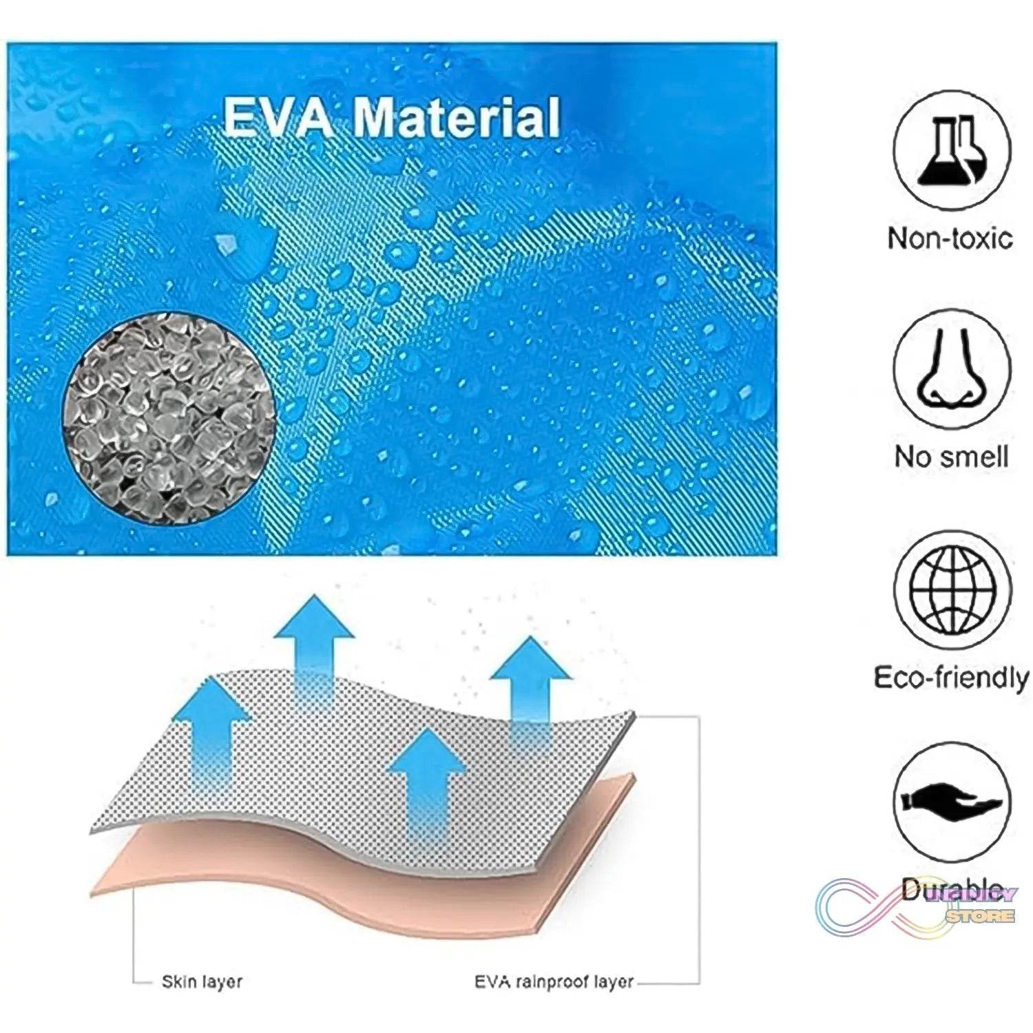 Eva Portable Rain Coat, Waterproof Raincoat (1pc) - infinityexculsivestore.com