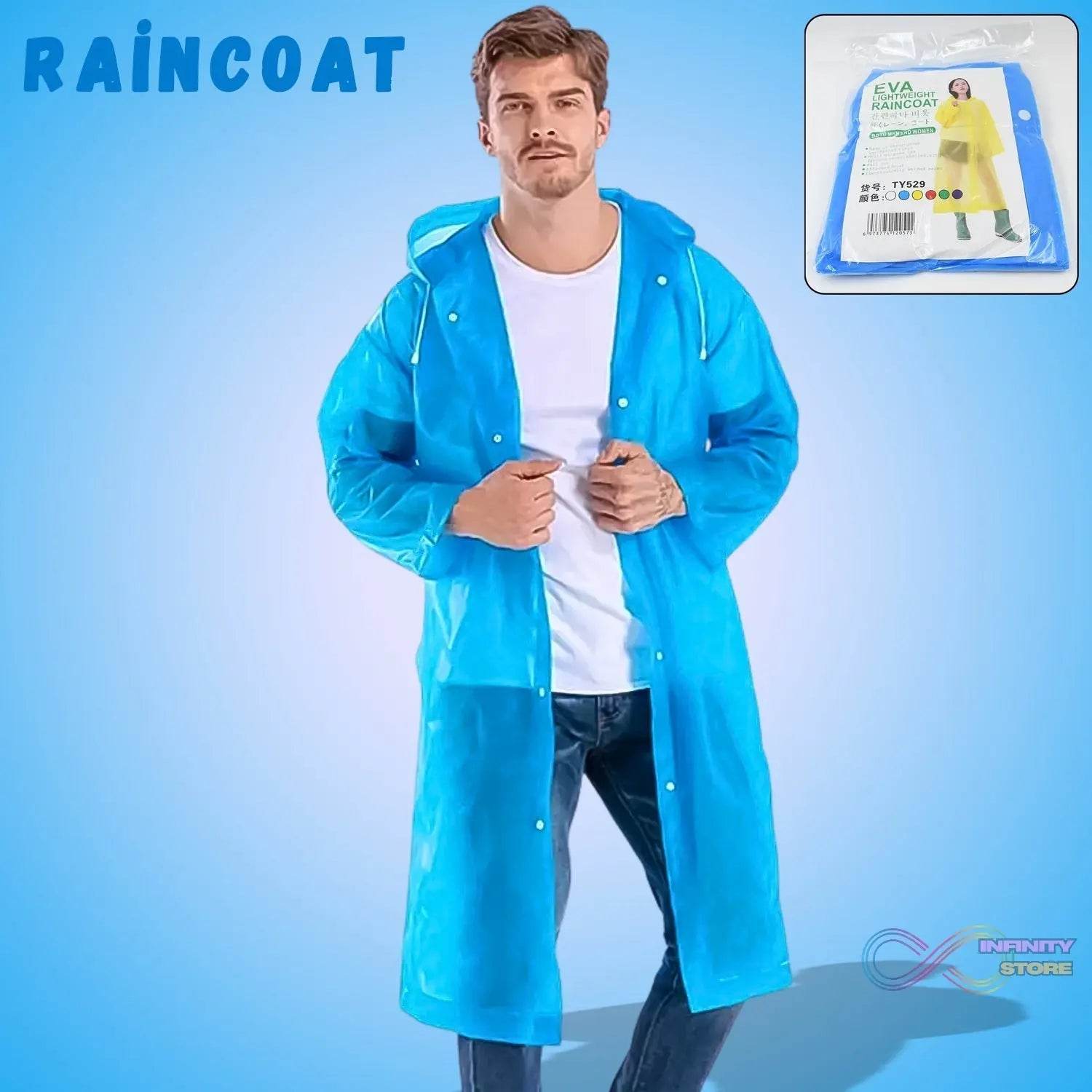 Eva Portable Rain Coat, Waterproof Raincoat (1pc) - infinityexculsivestore.com