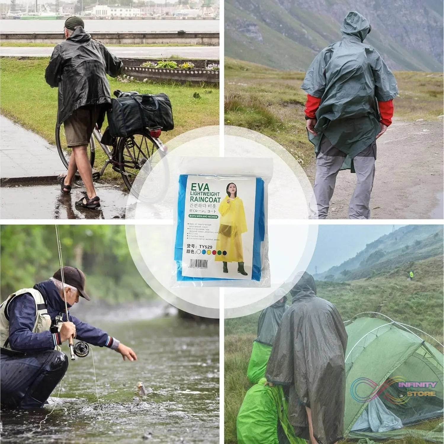 Eva Portable Rain Coat, Waterproof Raincoat (1pc) - infinityexculsivestore.com