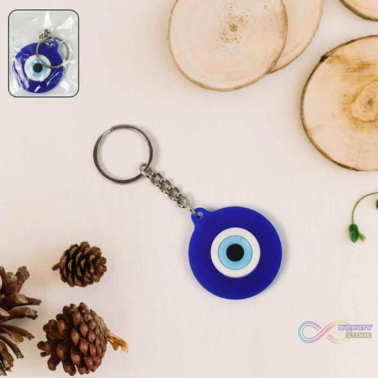 Evil Eye Rubber / Silicone Keychain (1 Pc / Blue Color) - infinityexculsivestore.com