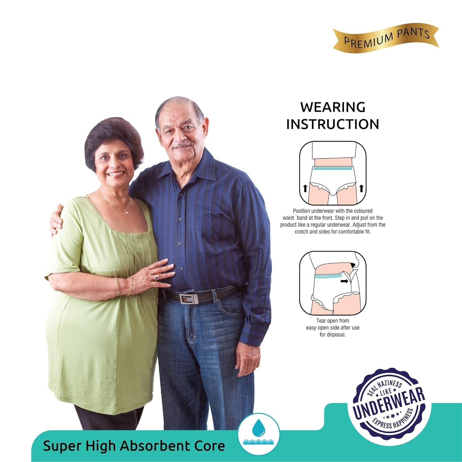 Extra Large - XXL Senior care Adult Pull Up Diaper Pants(Waist Size (120-170 Cm | 47 -67 Inch) (10*4 Pcs) Adult Diapers - XL - XXL (10 Pieces) - infinityexculsivestore.com