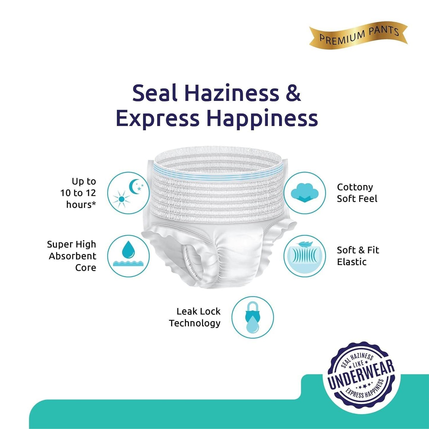 Extra Large - XXL Senior care Adult Pull Up Diaper Pants(Waist Size (120-170 Cm | 47 -67 Inch) (10*4 Pcs) Adult Diapers - XL - XXL (10 Pieces) - infinityexculsivestore.com