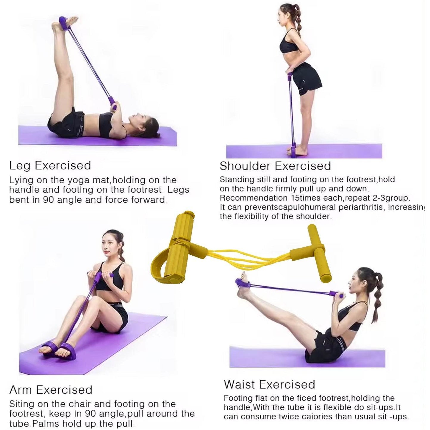 Extra Strong Pull String Body Building Training, Pull Rope Rubber Exerciser - infinityexculsivestore.com