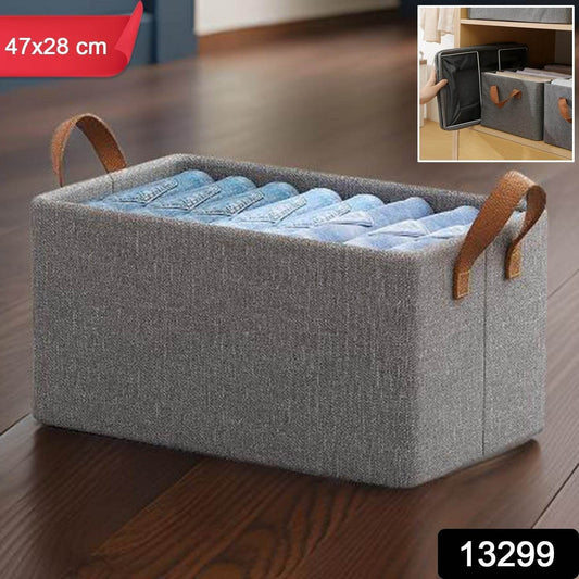 FOLDABLE CLOTH STORAGE BOX WITH HANDLES (47Γ28 CM) - infinityexculsivestore.com