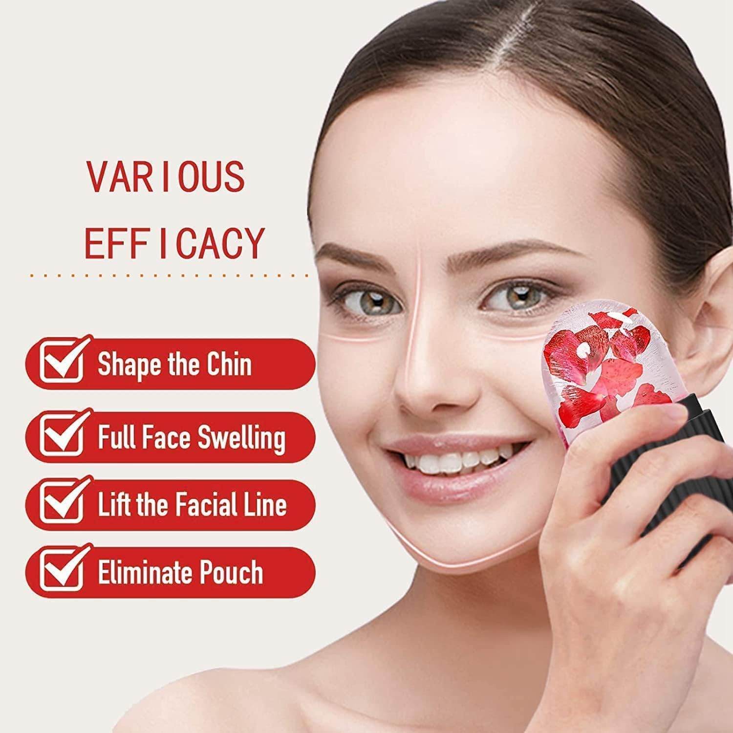 Face Ice Roller Massager for Swelling & Puffiness Reduction (Black) - infinityexculsivestore.com