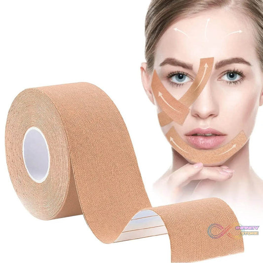 Face Lifting Tape, Myofascial Face Tightening Tape, 2.5 cm x 5 m (1 Pc) - infinityexculsivestore.com
