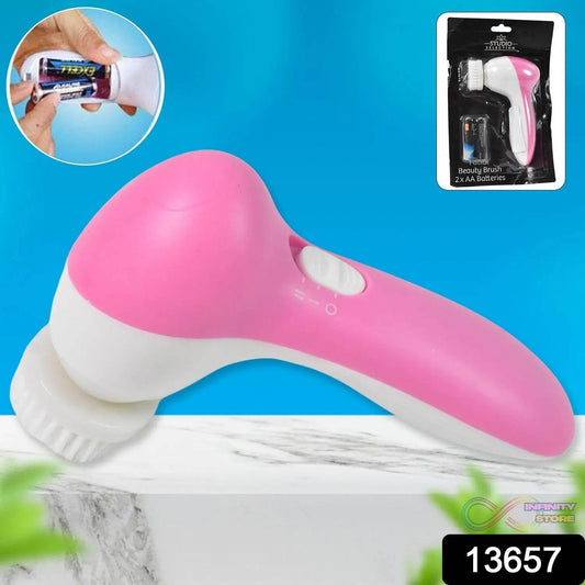 Facial Beauty Brush, Face Massager (1 Pc / With 2 AA Battery Included) - infinityexculsivestore.com