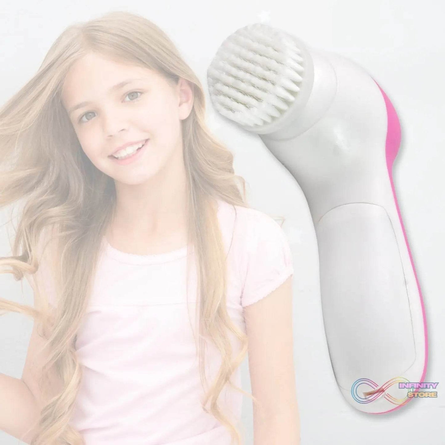 Facial Beauty Brush, Face Massager (1 Pc / With 2 AA Battery Included) - infinityexculsivestore.com