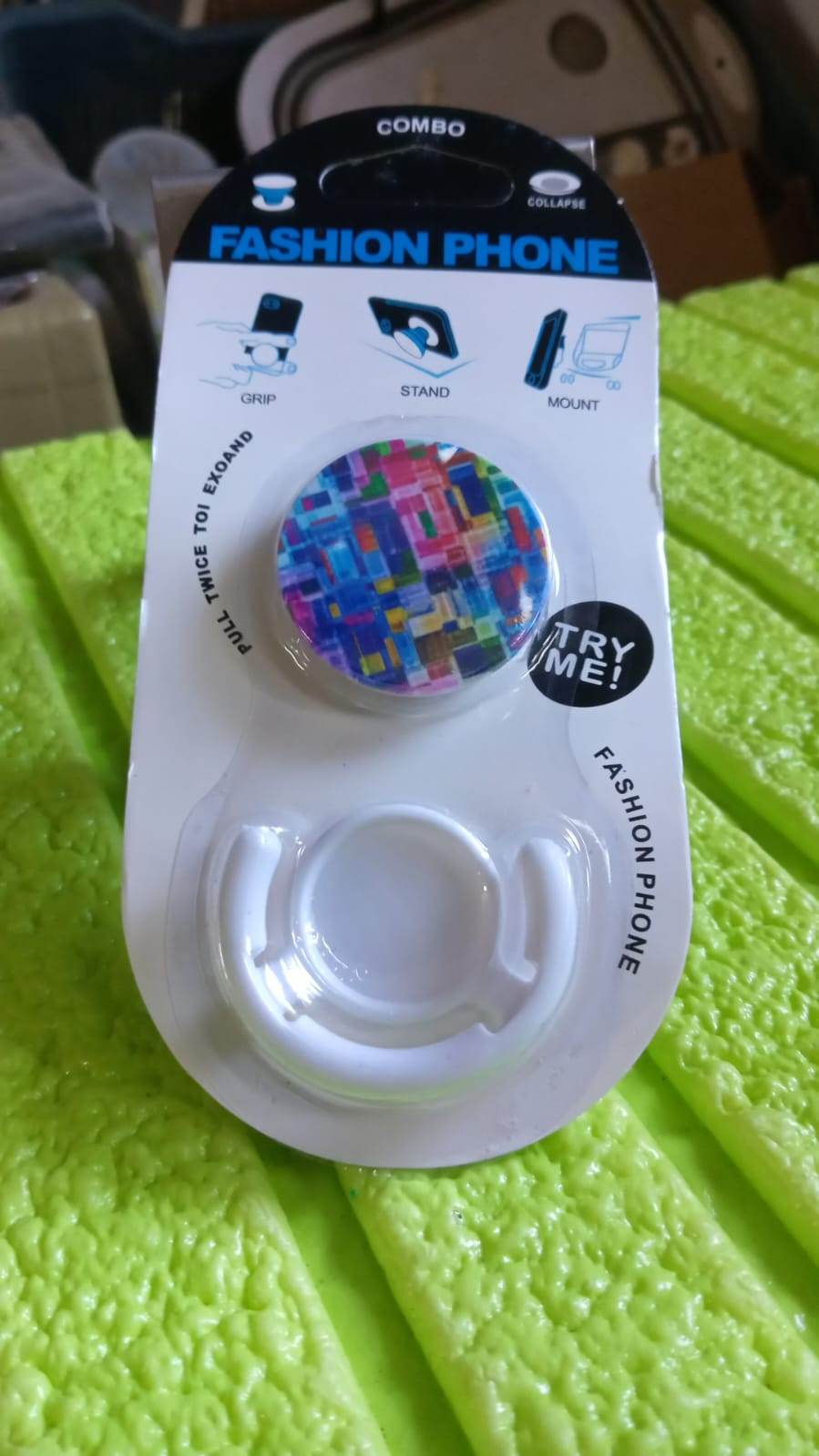 Fashion design pop up mobile phone grip holder smart phone bracket, Phone Stand & Grip with popclip car mount flowers pasley - infinityexculsivestore.com