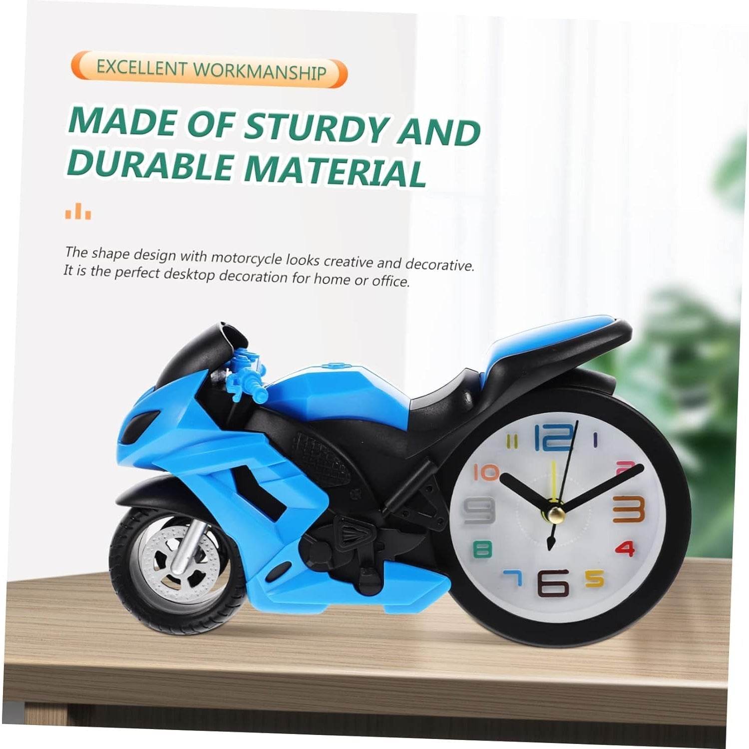 Fashioned Alarm Clock Novelty Retro Motorcycle / Motorbike Engine Style Clocks Alarm Clock Desktop Decoration Kids Gift - infinityexculsivestore.com
