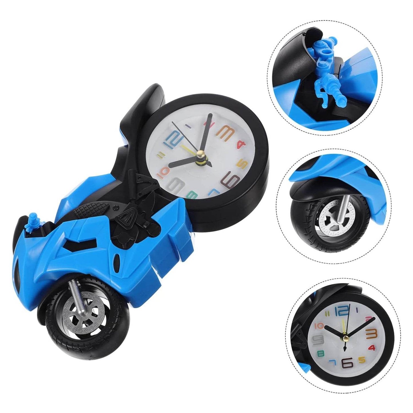 Fashioned Alarm Clock Novelty Retro Motorcycle / Motorbike Engine Style Clocks Alarm Clock Desktop Decoration Kids Gift - infinityexculsivestore.com