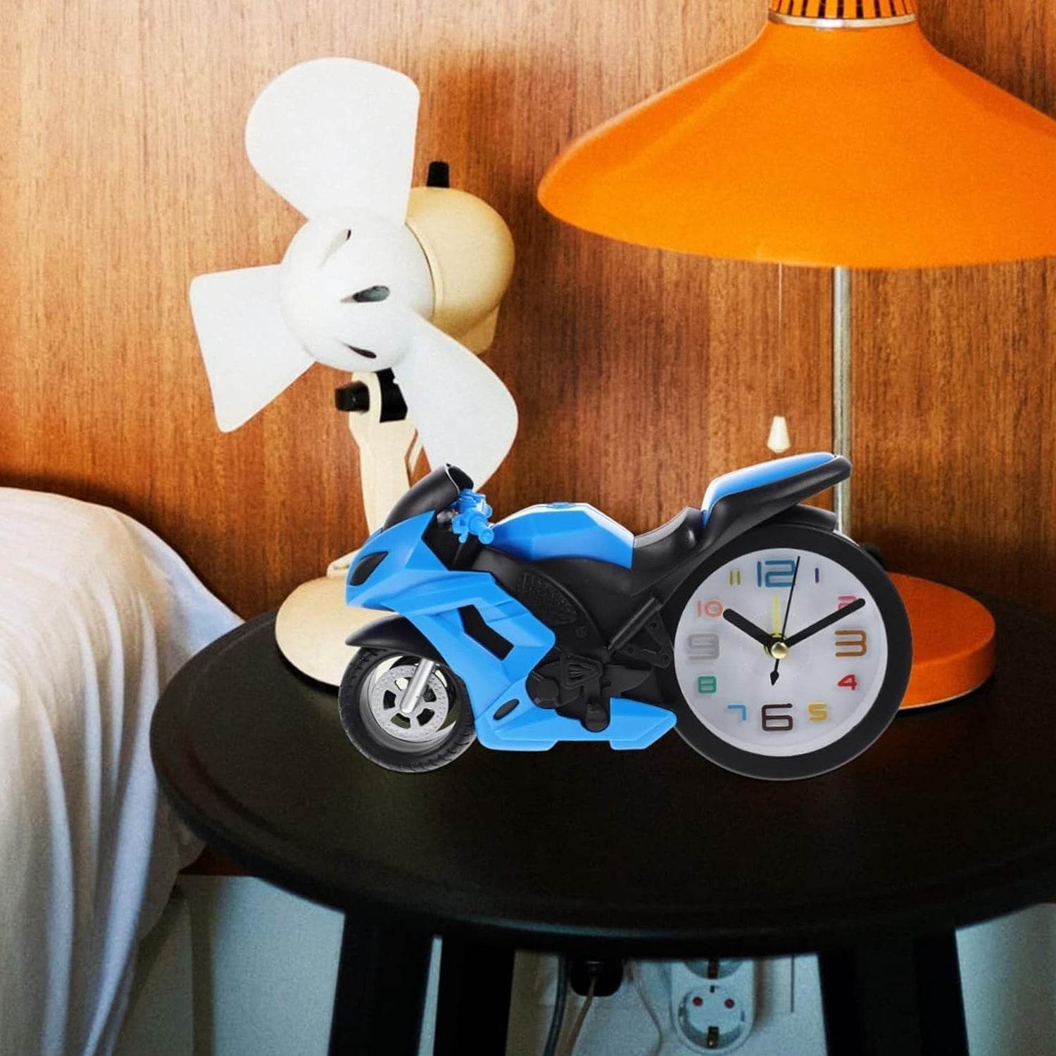 Fashioned Alarm Clock Novelty Retro Motorcycle / Motorbike Engine Style Clocks Alarm Clock Desktop Decoration Kids Gift - infinityexculsivestore.com