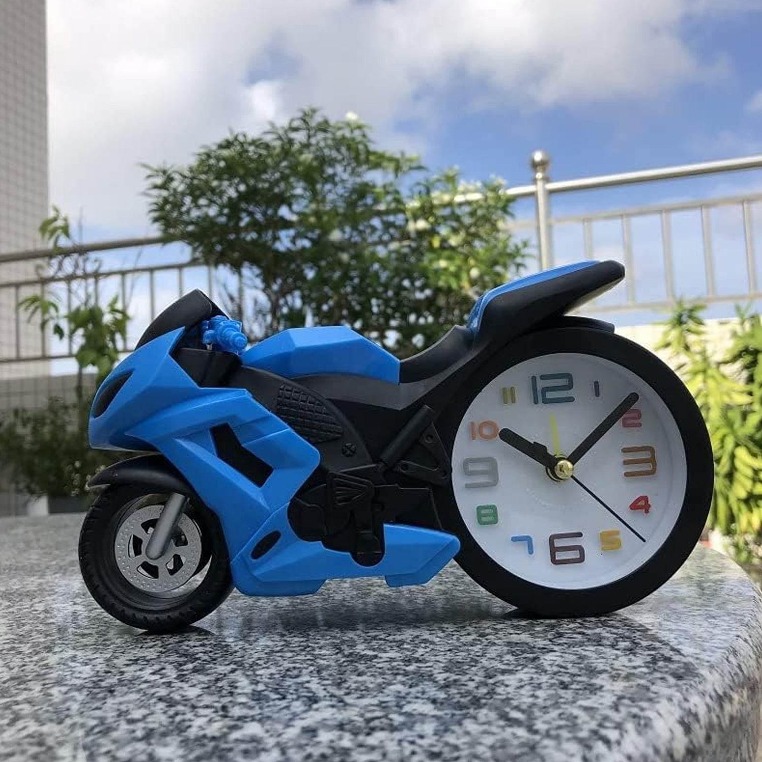 Fashioned Alarm Clock Novelty Retro Motorcycle / Motorbike Engine Style Clocks Alarm Clock Desktop Decoration Kids Gift - infinityexculsivestore.com