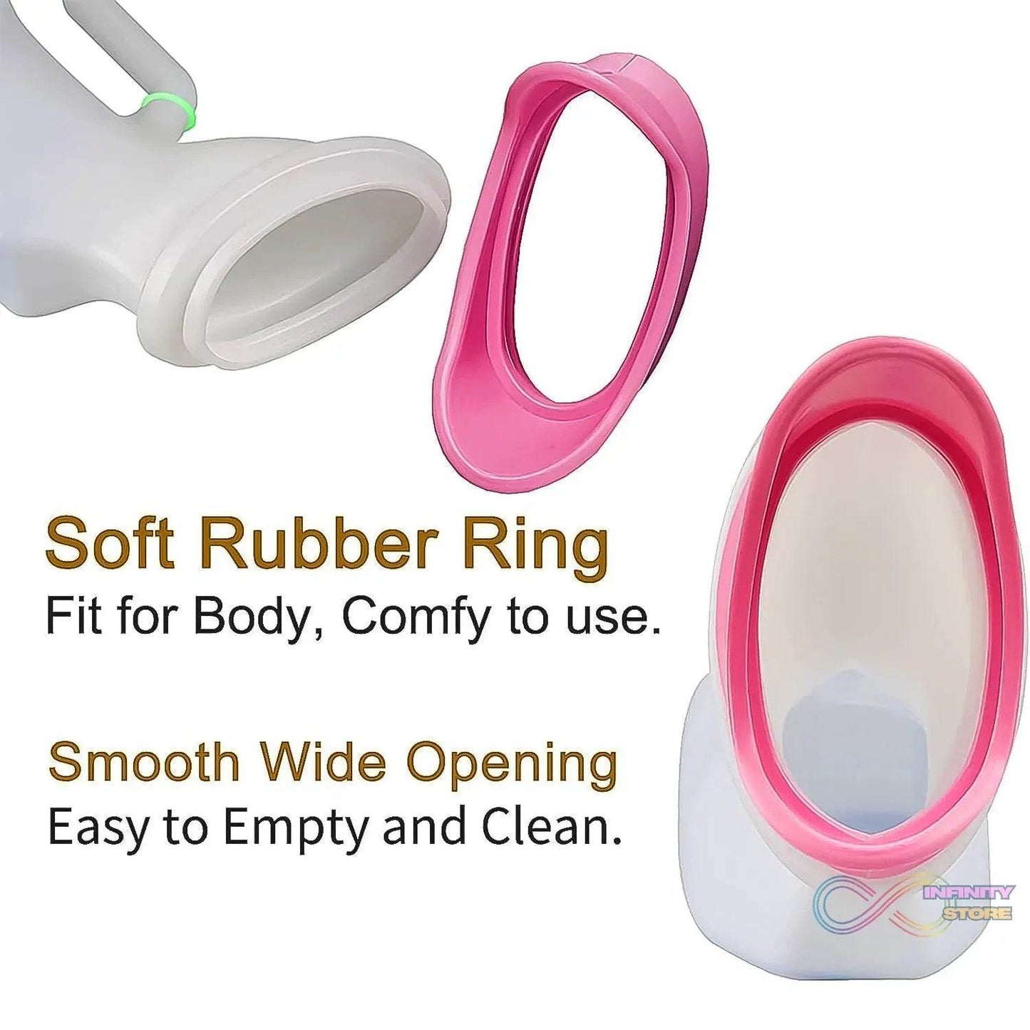Female Potty Urinal Urine Collection Can Bedpans (1 Pc / 1000 ML) - infinityexculsivestore.com