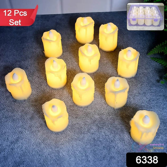 Festive Lighting for Any Occasion: 12 pcs LED Candles - infinityexculsivestore.com