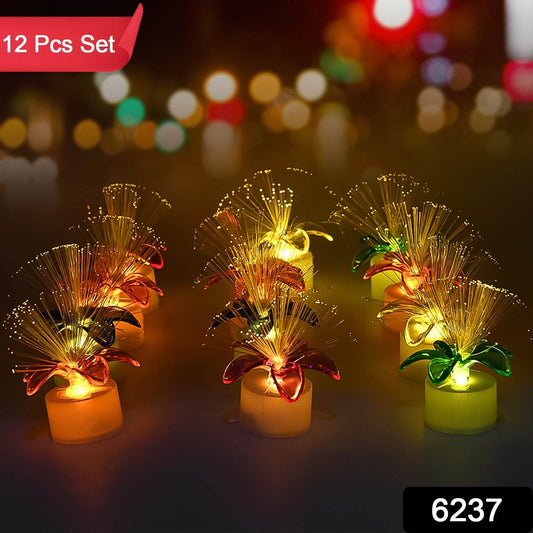 Fiber Optic Light, Mini Color Change LED Table Centerpieces, Light Up Candle - Pack of 12 - infinityexculsivestore.com