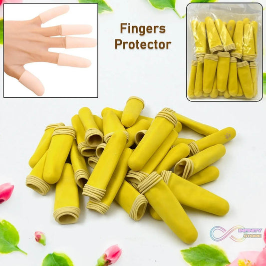 Finger Caps, Silicone Finger Protectors Sleeves (Finger Cots / 145 Pcs Set Approx) - infinityexculsivestore.com
