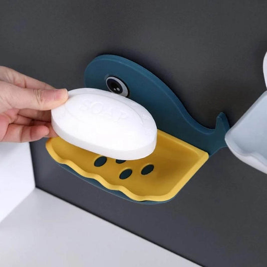 Fish Shape Wall - Mounted Double Layer Soap Holder for Bathroom & Kitchen - infinityexculsivestore.com