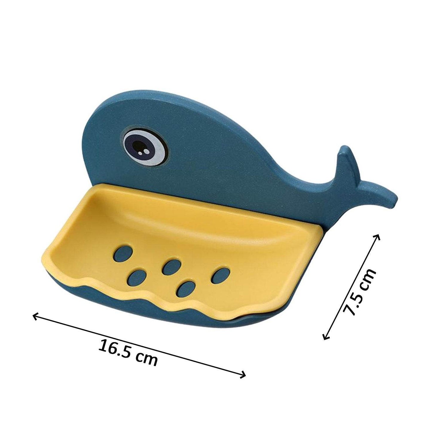 Fish Shape Wall - Mounted Double Layer Soap Holder for Bathroom & Kitchen - infinityexculsivestore.com