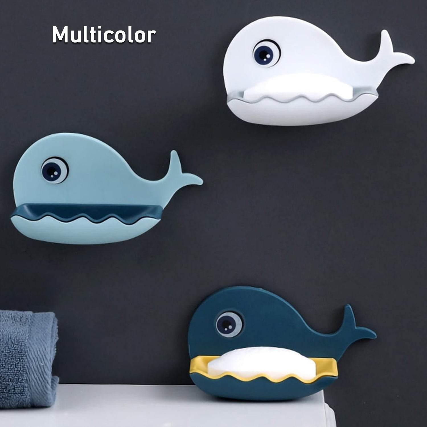 Fish Shape Wall - Mounted Double Layer Soap Holder for Bathroom & Kitchen - infinityexculsivestore.com