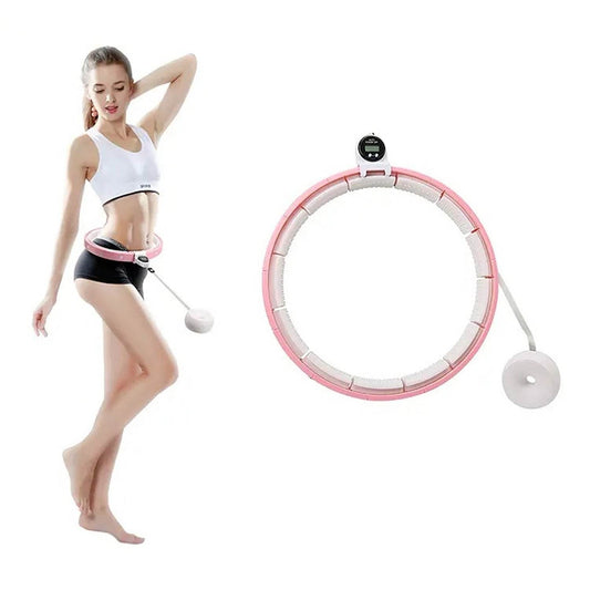 Fitness Adjustable Detachable Fitness Hula Hoop Ring Smart Round Count & Weight Loss Gym Equipment Exercise Smart Hula Hoops - infinityexculsivestore.com