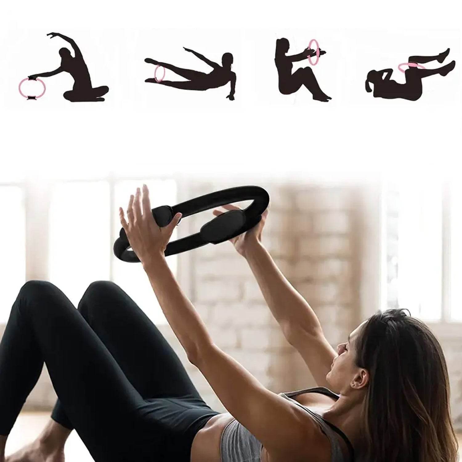 Fitness Ring Workout Yoga Ring Circle Pilates for Woman Fitness Circle Thigh Exercise Pilates Circle Ring Fitness Equipment for Home - infinityexculsivestore.com