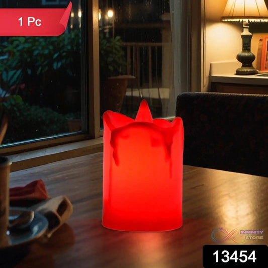 Flameless Melted Design Candles for Decoration (1 pc) - infinityexculsivestore.com