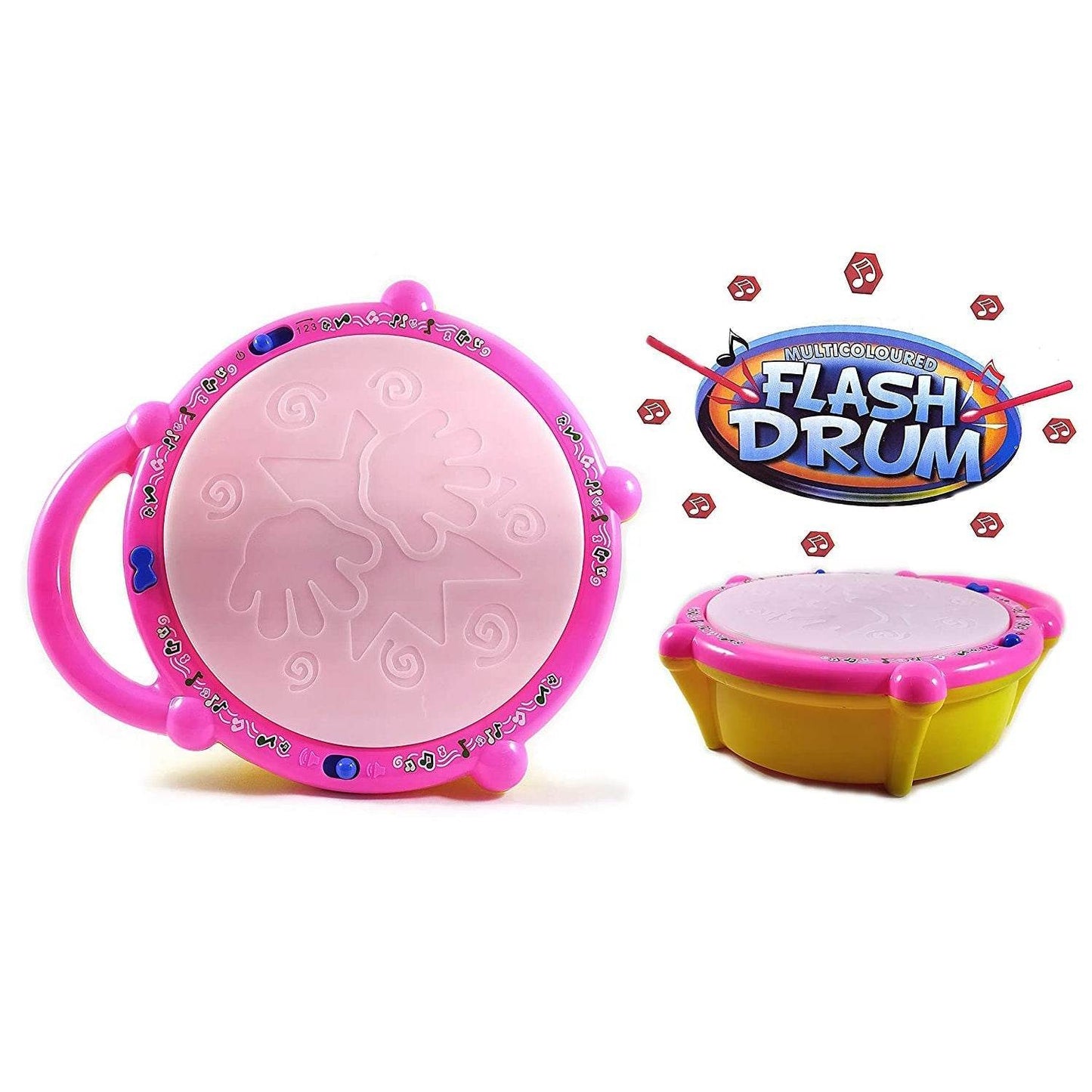 Flash Drum Toys for Kids with Light & Musical Sound Colorful Plastic Baby Drum Musical Toys for Children Baby Toy Instrument Best Gift for Boys & Girls. - infinityexculsivestore.com
