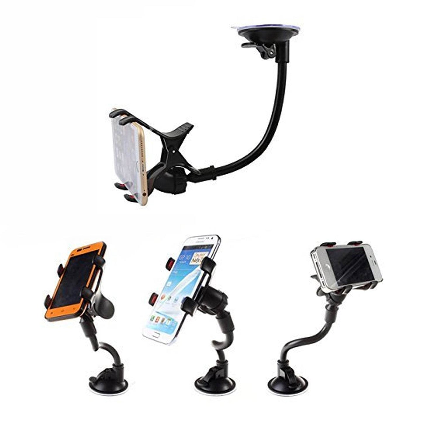Flexible Mobile Stand Multi Angle Adjustment with 360 Degree Adjustment For Car & Home Use Mobile Stand - infinityexculsivestore.com
