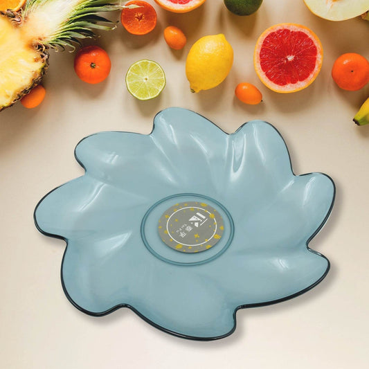 Flower Shape Plastic Dinner / Fruit Plate / Tray / Snacks / Breakfast Plate friendly Plastic Plate for Kids Party Supplies Birthday Holiday Party Dinnerware Supplies (1 Pc) - infinityexculsivestore.com