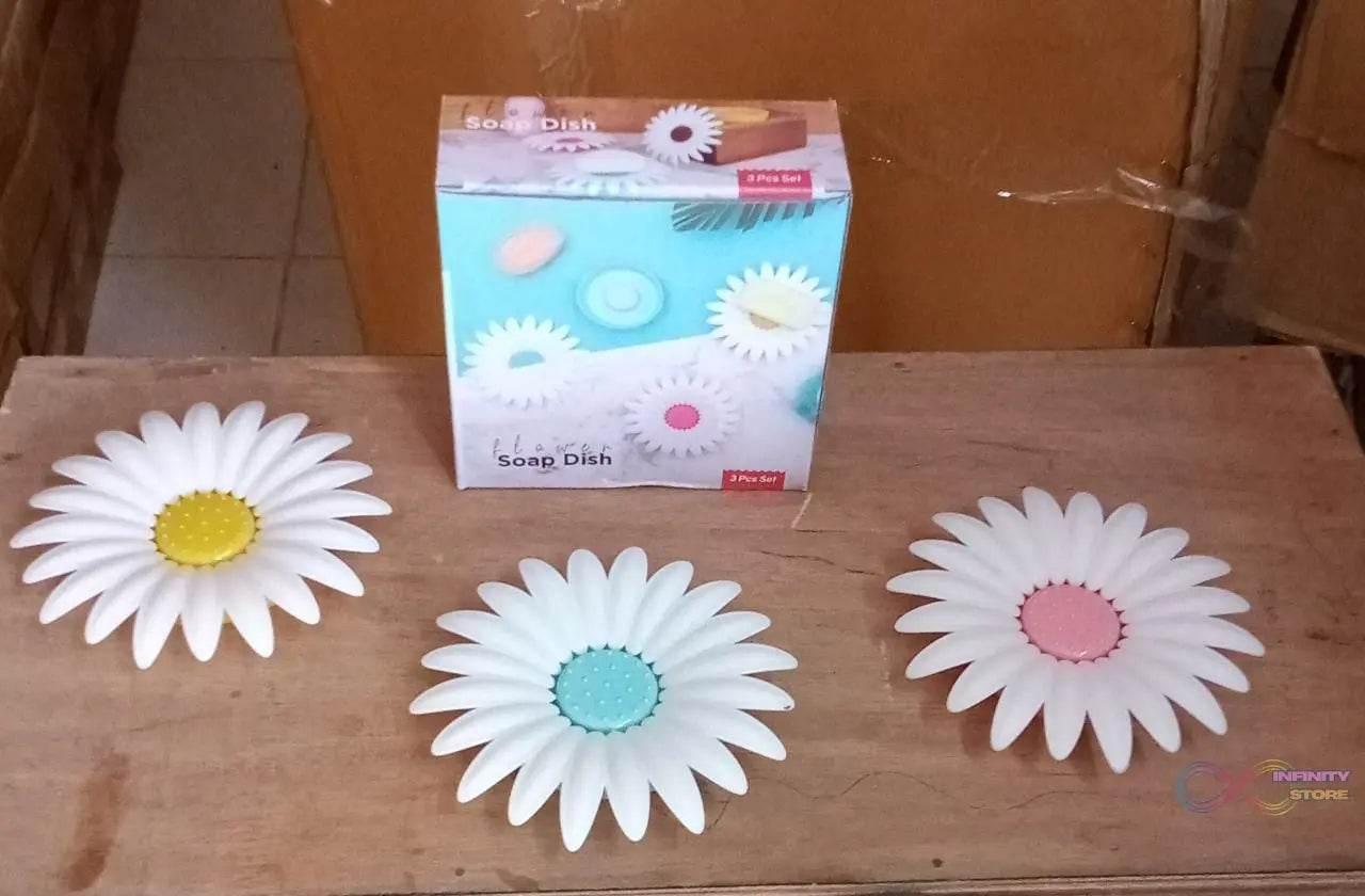Flower Shape Portable Soap Dish Holder Soap Case - infinityexculsivestore.com