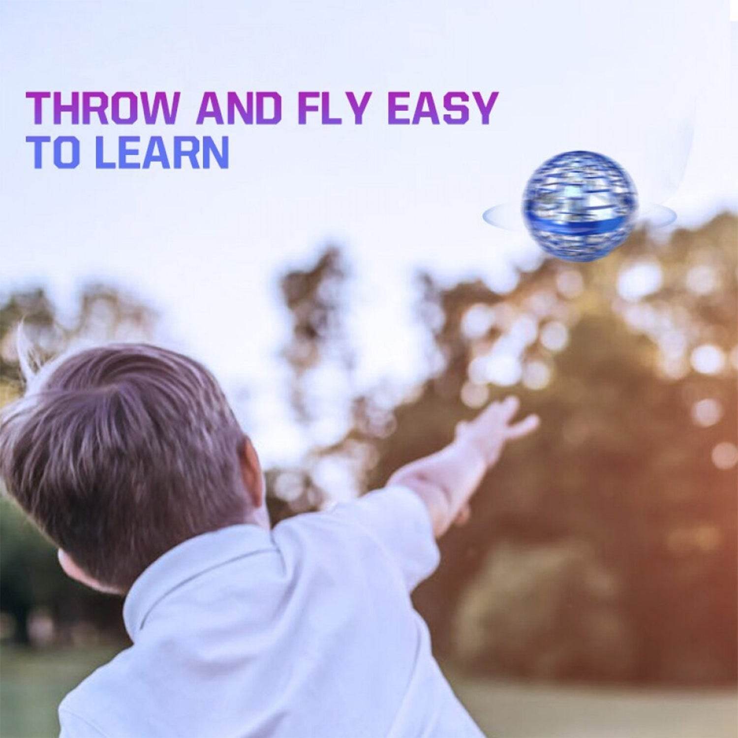 Flying Ball Toys, USB Rechargeable Built-in RGB Lights 360°Rotating Magic Controller, Flying Orb Ball Boomerang Mini Pro Spinner Blastoise Toys - infinityexculsivestore.com