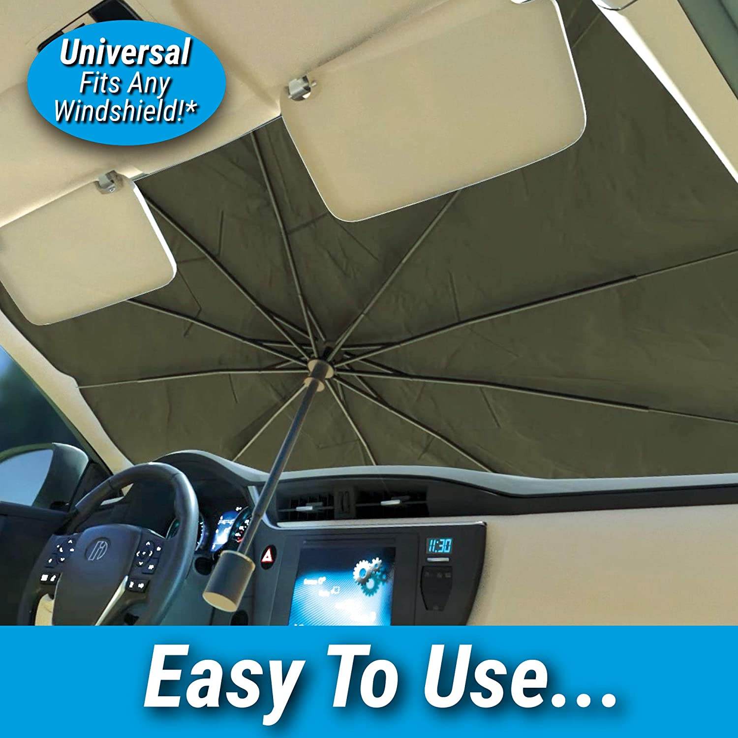 Foldable Car Windshield Sunshade for Heat Protection - infinityexculsivestore.com