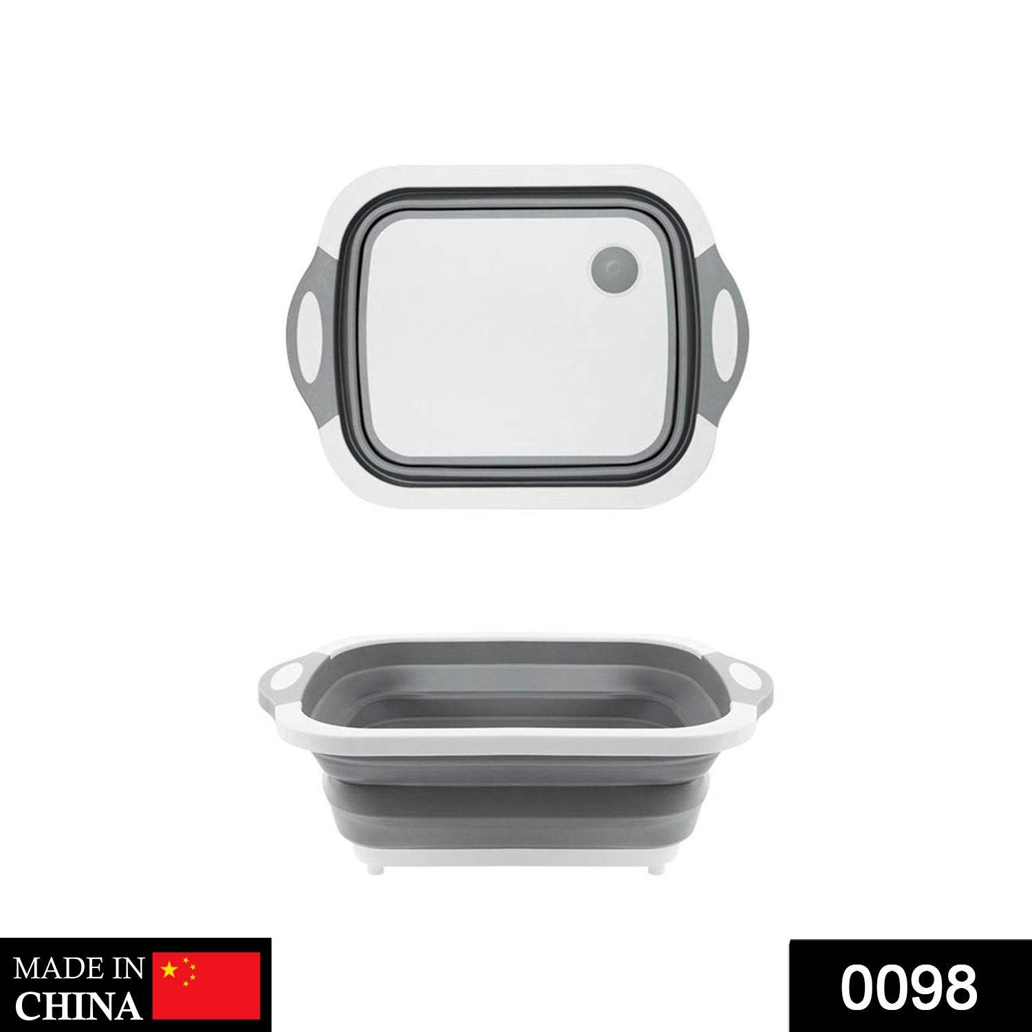 Foldable Chopping Board, Dish Rack, Washing Bowl & Draining Basket, 3in1 Multi-Function - infinityexculsivestore.com