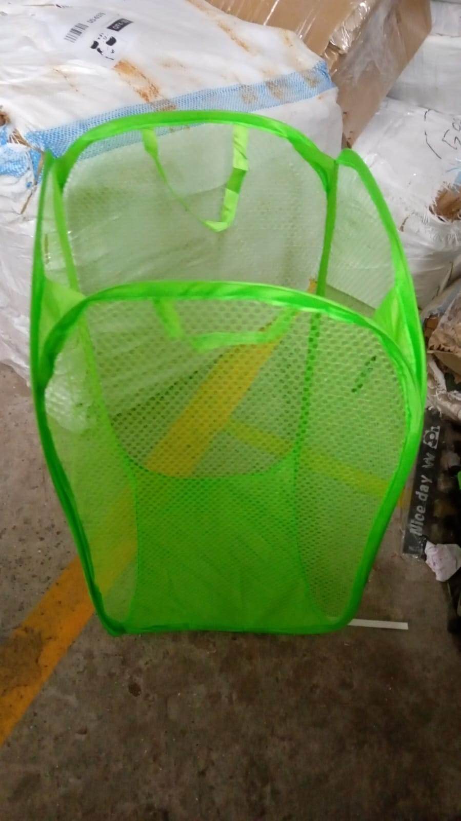 Foldable Collapsible Mesh Laundry Bag Pack Of 1 (Mix Color) - infinityexculsivestore.com