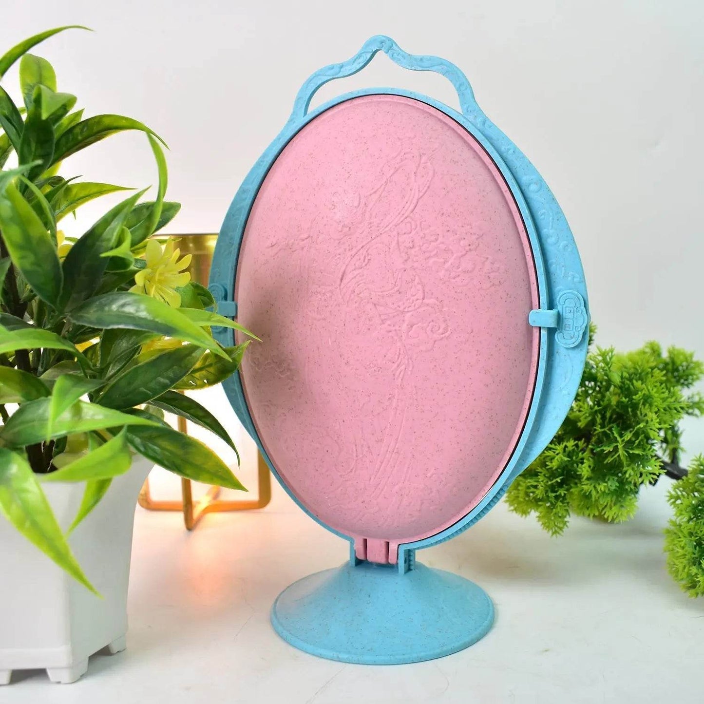 Foldable Fruit Plate Candy Dish | Multi Use Mirror Shape Dried Fruit Tray (1 Set) - infinityexculsivestore.com