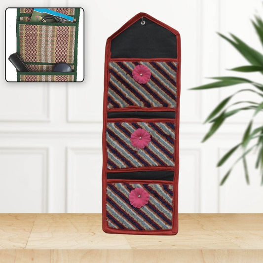 Foldable Hanging Organizer with 3 Pockets - Wall Hanging Letter Holder - infinityexculsivestore.com
