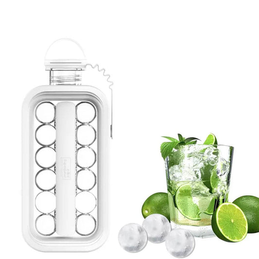 Foldable Ice Tray with Lid, 2-in-1 Ice Ball Maker - infinityexculsivestore.com