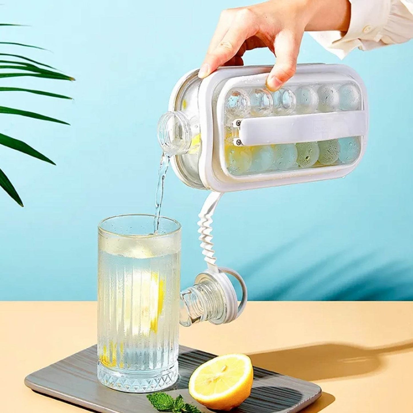 Foldable Ice Tray with Lid, 2-in-1 Ice Ball Maker - infinityexculsivestore.com