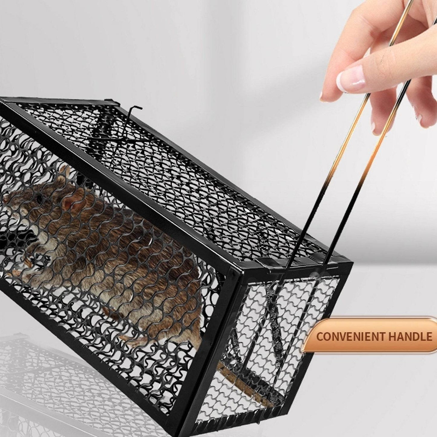 Foldable Mouse Trap Squirrel Trap Small Live Animal Trap Mouse Voles Hamsters Live Cage Rat Mouse Cage Trap for Mice Easy to Catch and Release - infinityexculsivestore.com
