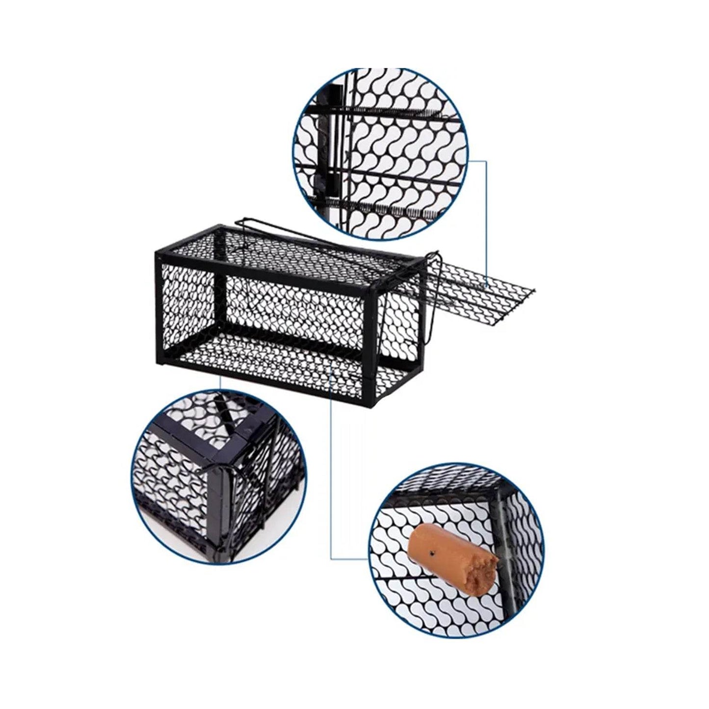 Foldable Mouse Trap Squirrel Trap Small Live Animal Trap Mouse Voles Hamsters Live Cage Rat Mouse Cage Trap for Mice Easy to Catch and Release - infinityexculsivestore.com