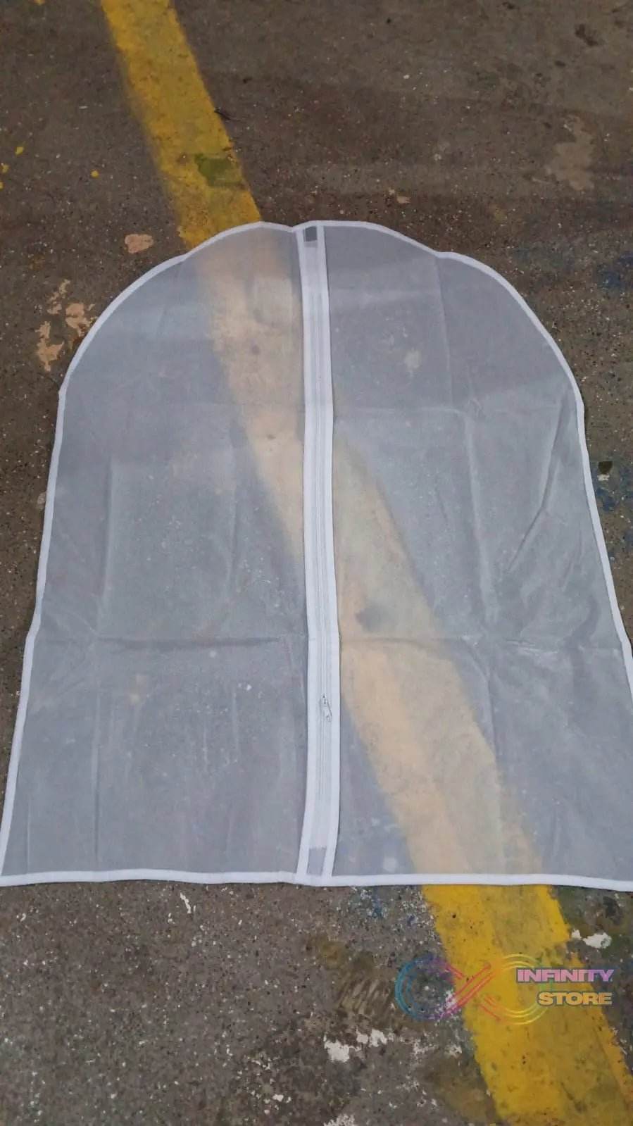 Foldable Non Woven Men's Coat Blazer Suit Cover (80×60 CM / 1 Pc / White Side Chain Suit Cover) - infinityexculsivestore.com