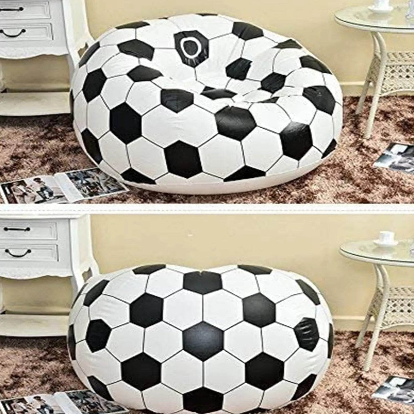 Foldable Sofa, Cartoon Style Inflatable Folding Chair, Ball Chair, Inflatable Sofa for Adults, Kids size (110cm x 80cm) - infinityexculsivestore.com