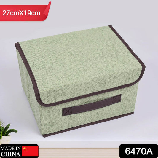 Foldable Storage Box with Lid and Handles, Cotton and Linen Storage Bins and Baskets Organizer for Nursery, Closet, Bedroom, Home - infinityexculsivestore.com